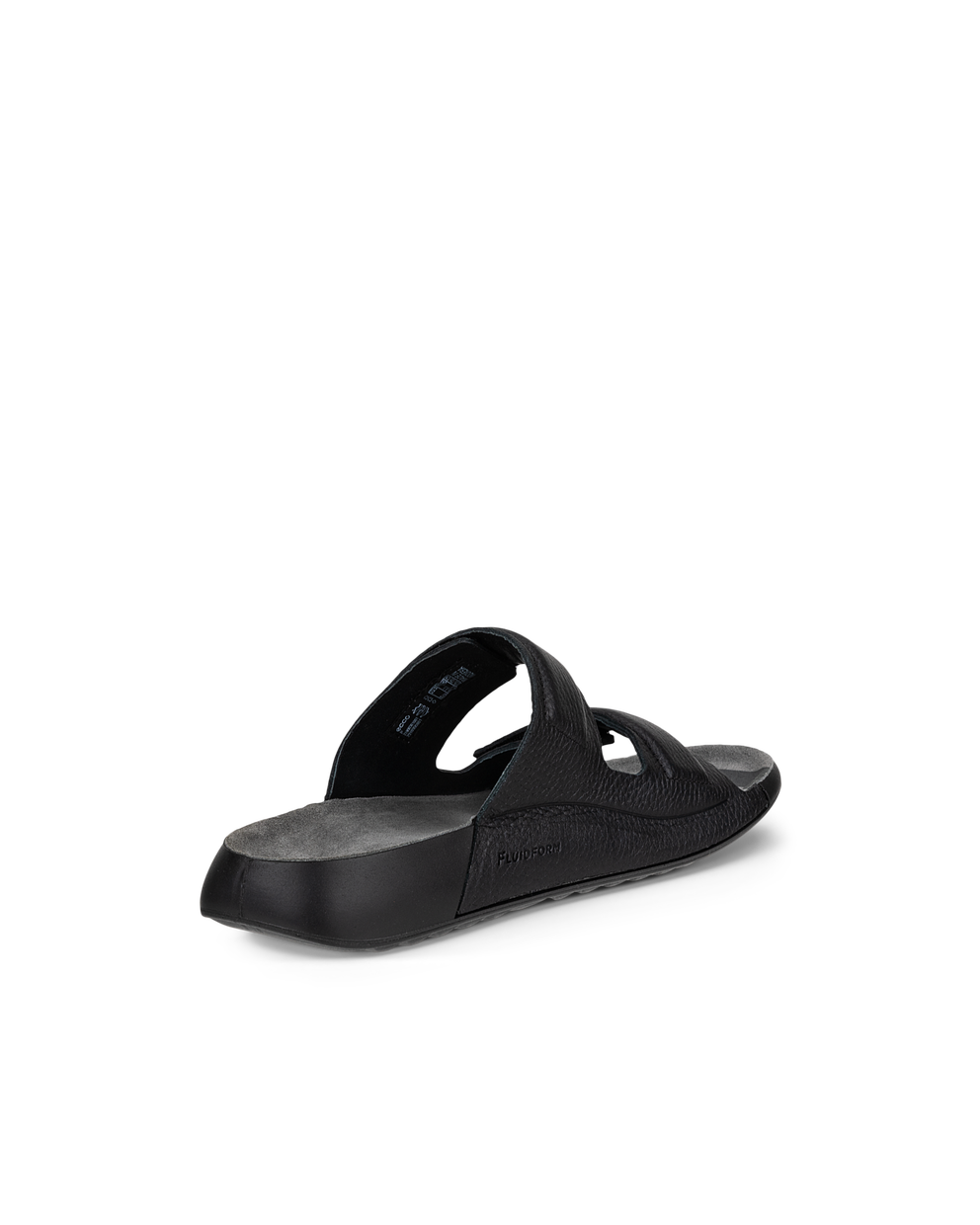 Women's ECCO® Cozmo 60 Leather Two Strap Sandal - Black - Back