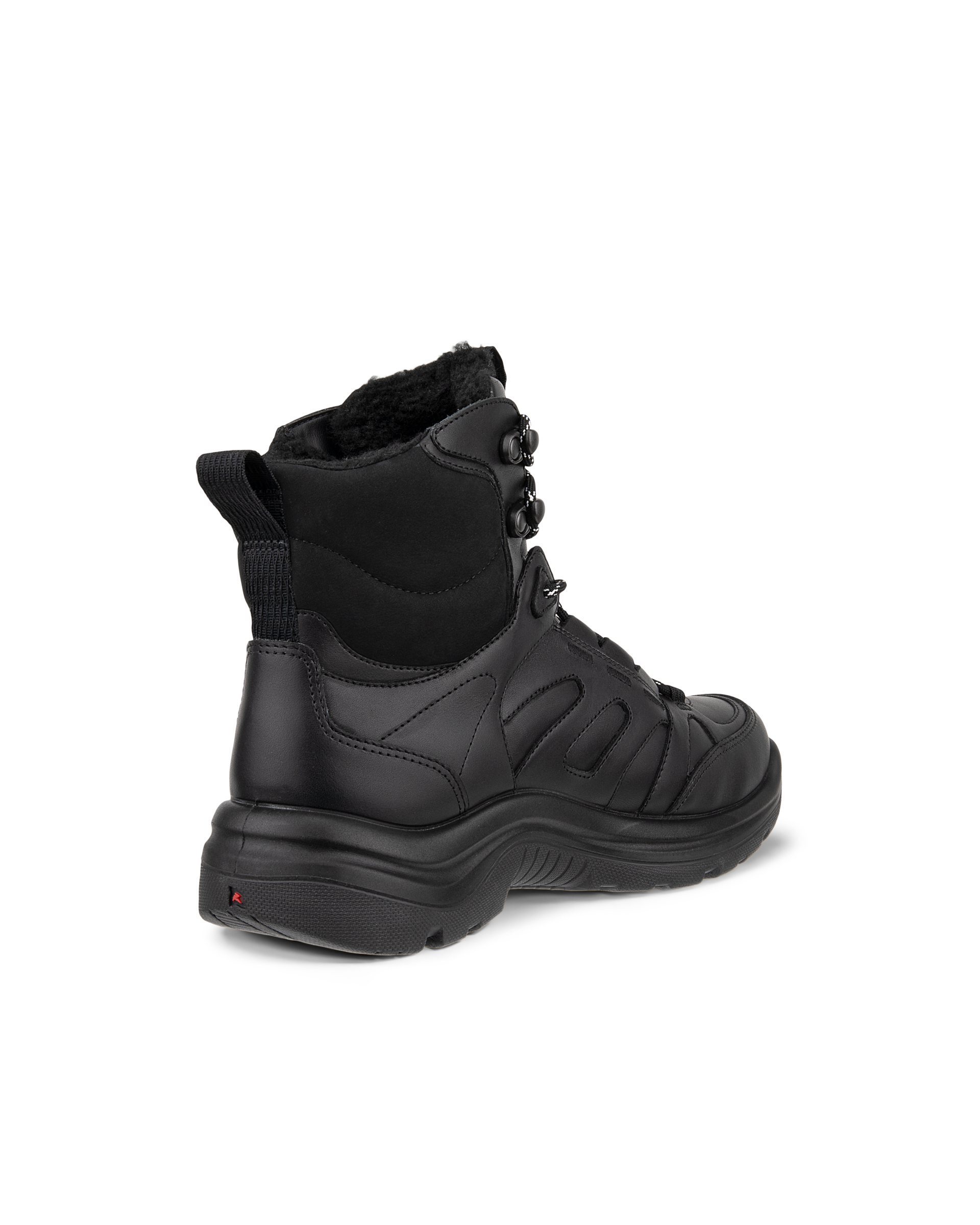 Botas de montaña impermeable de piel ECCO® Offroad para mujer - Negro - Back