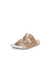 Women's ECCO® Cozmo Leather Two Strap Sandal - Beige - Main