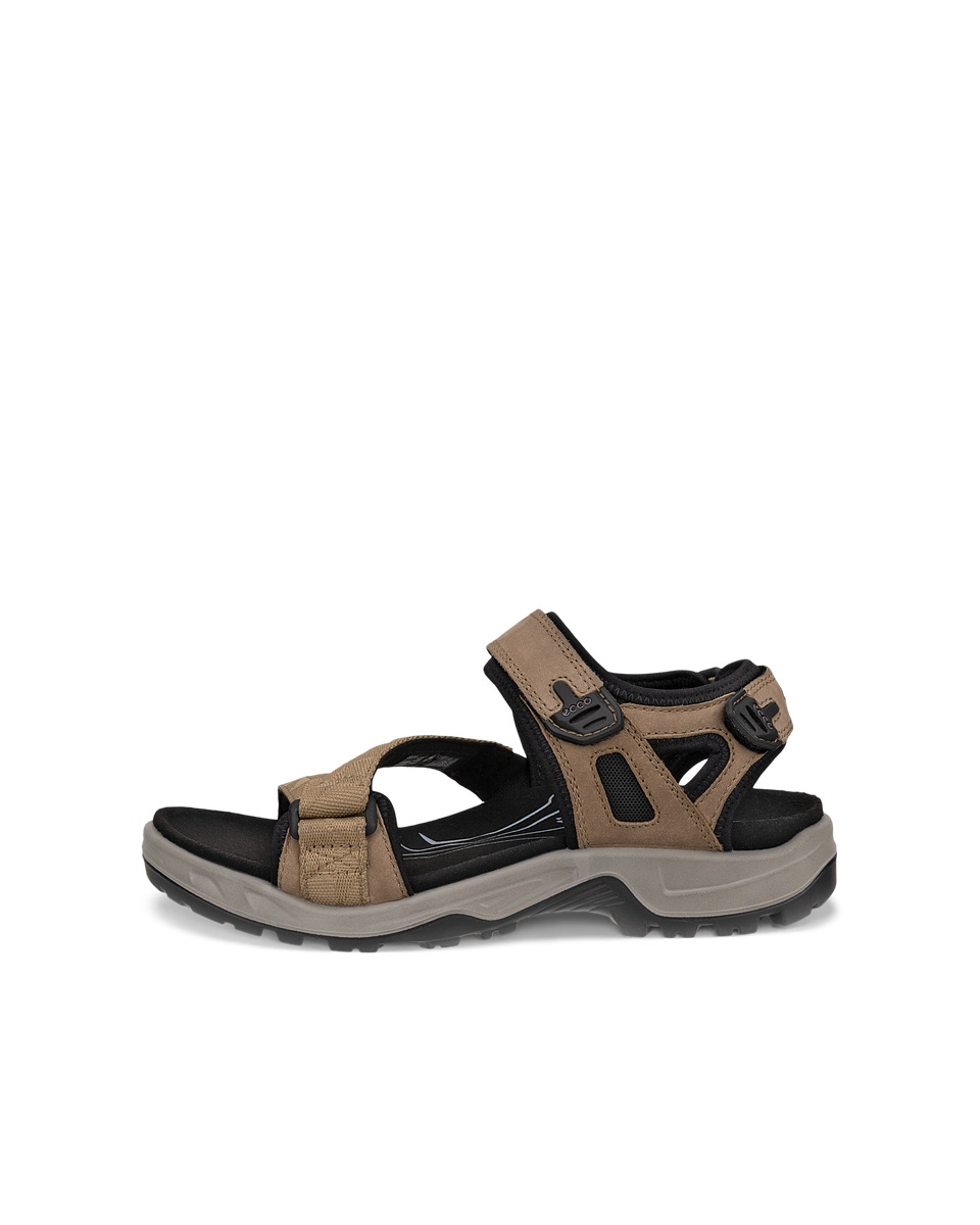 Men s ECCO Offroad Nubuck Hiking Sandal Brown