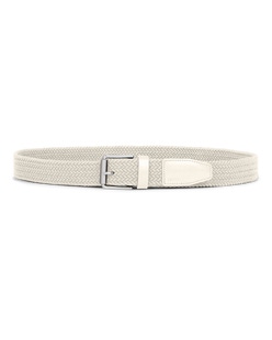 ECCO BRAIDED FORMAL BELT - Beige - Main