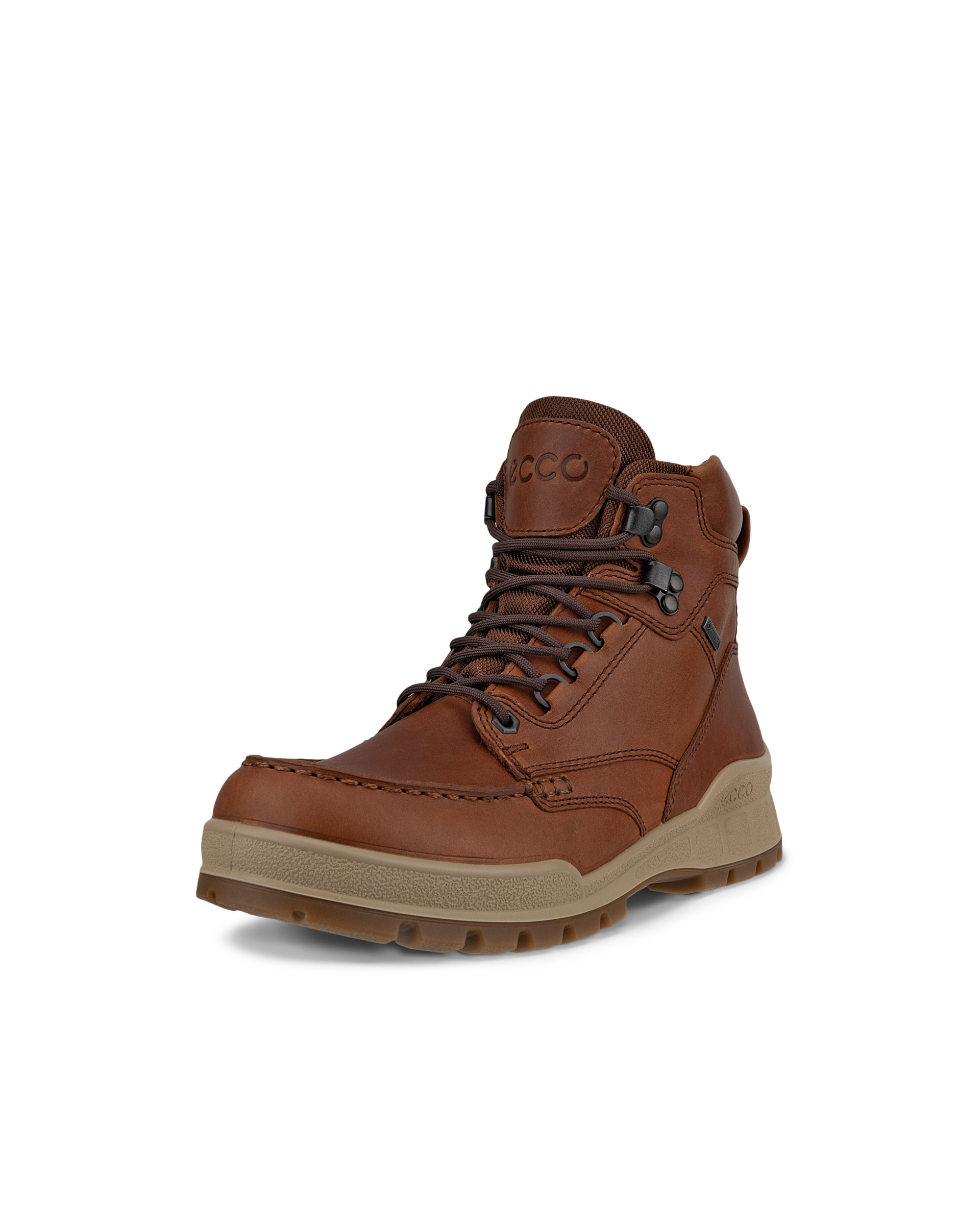 Women's ECCO® Track 25 Leather Gore-Tex Mid-Cut Boot - Brown - Main