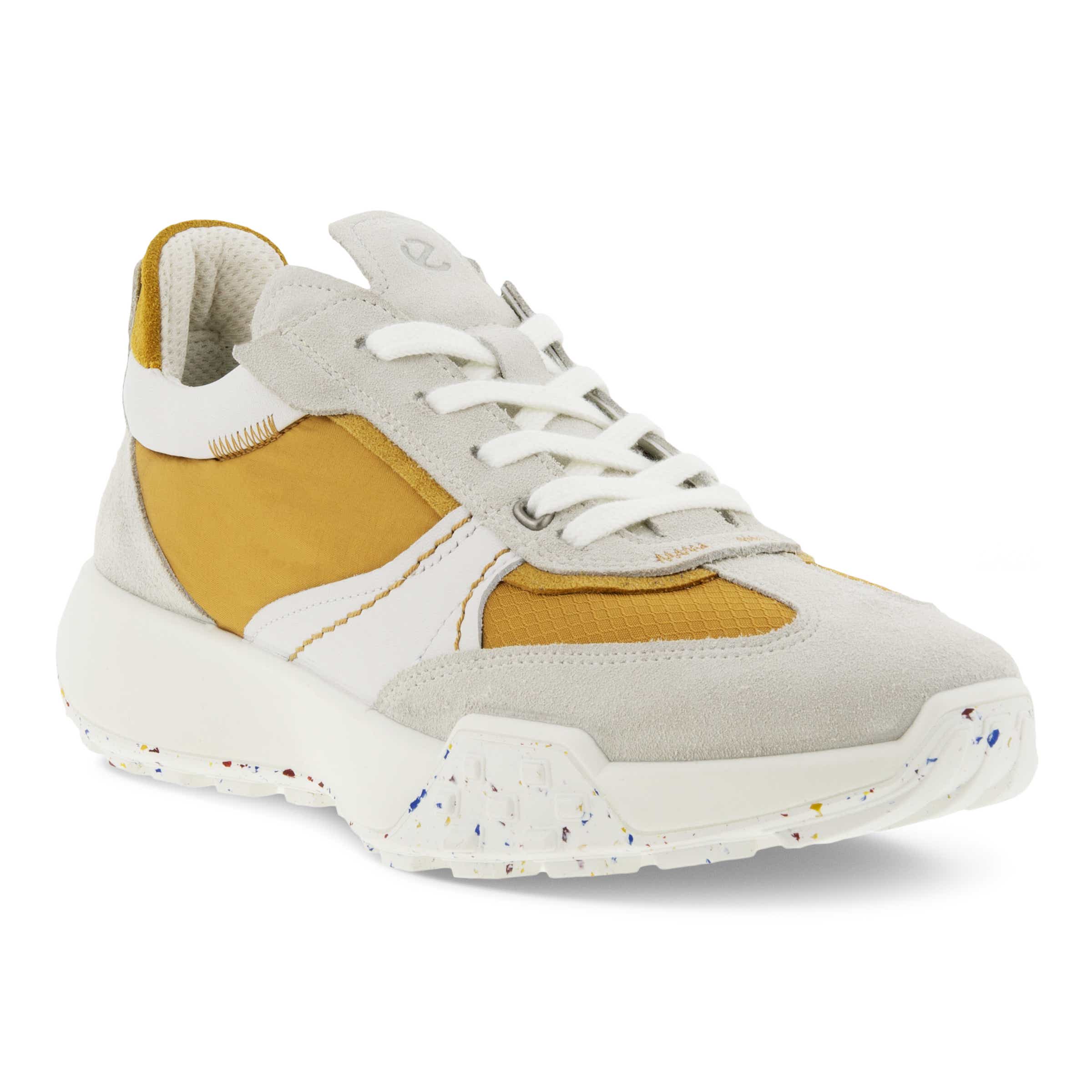 Zapatillas de tela ECCO® Retro Sneaker para mujer - Amarillo - Main