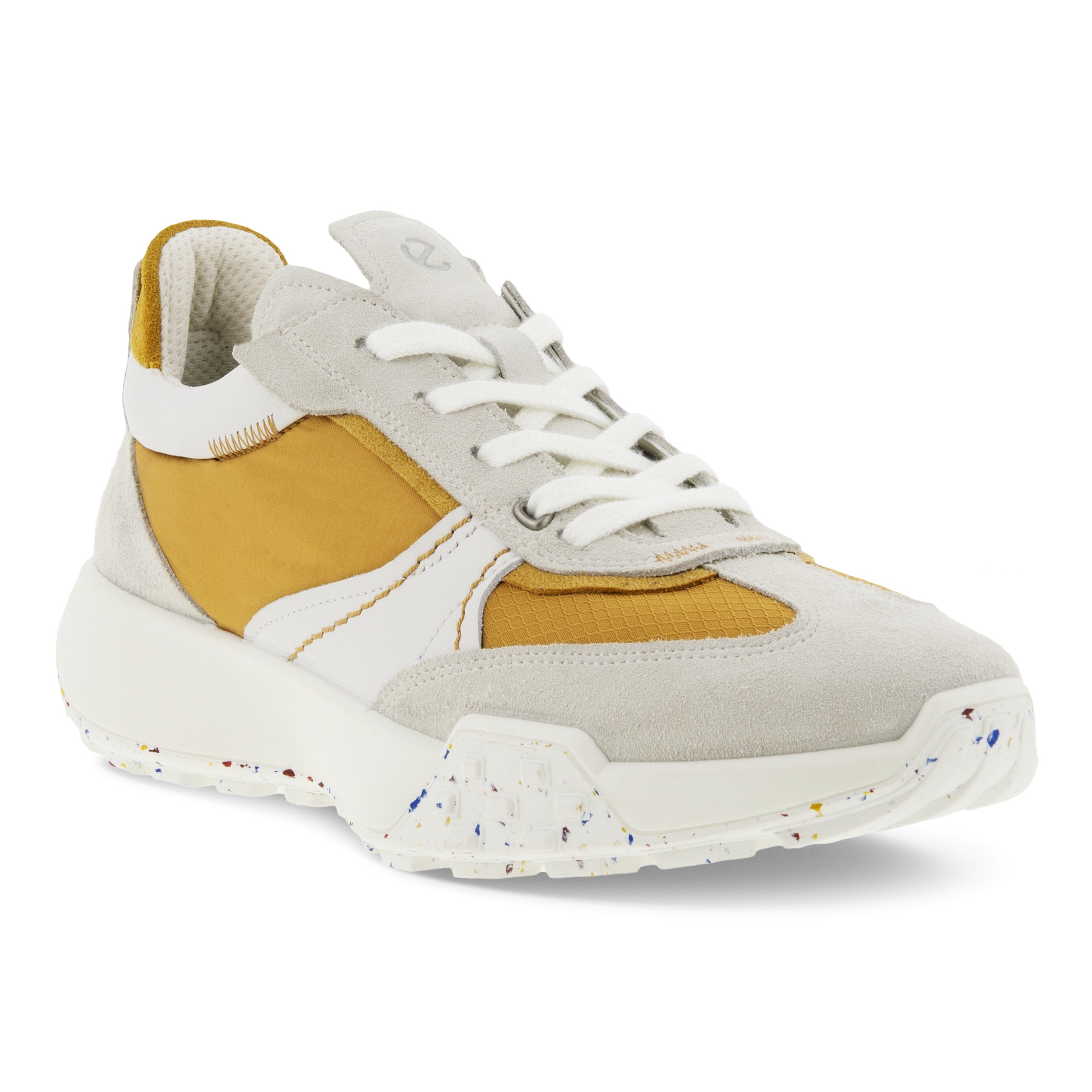 Zapatillas de tela ECCO® Retro Sneaker para mujer - Amarillo - Main