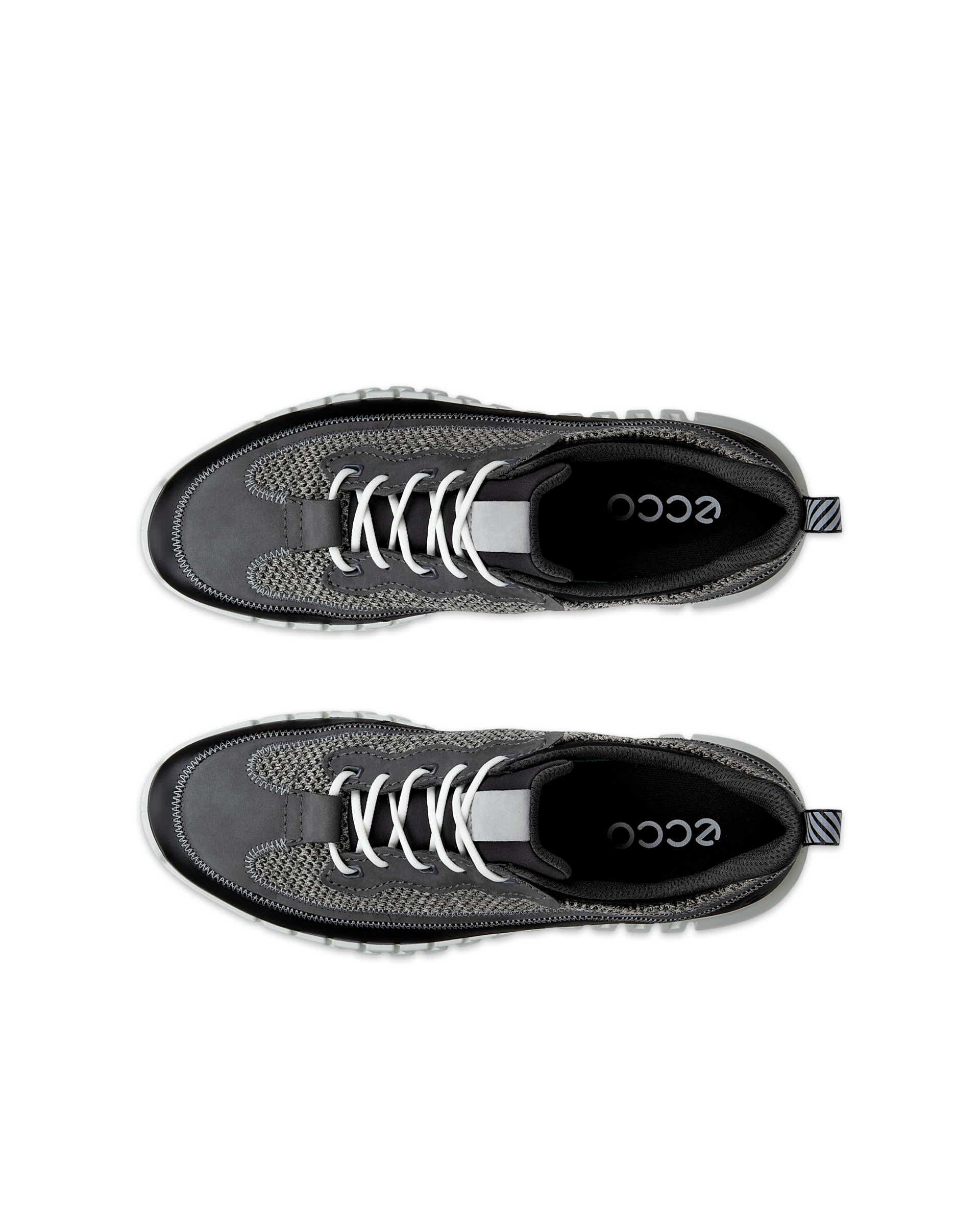 Pánské kožené tenisky ECCO® GRUUV - Černá - Top left pair