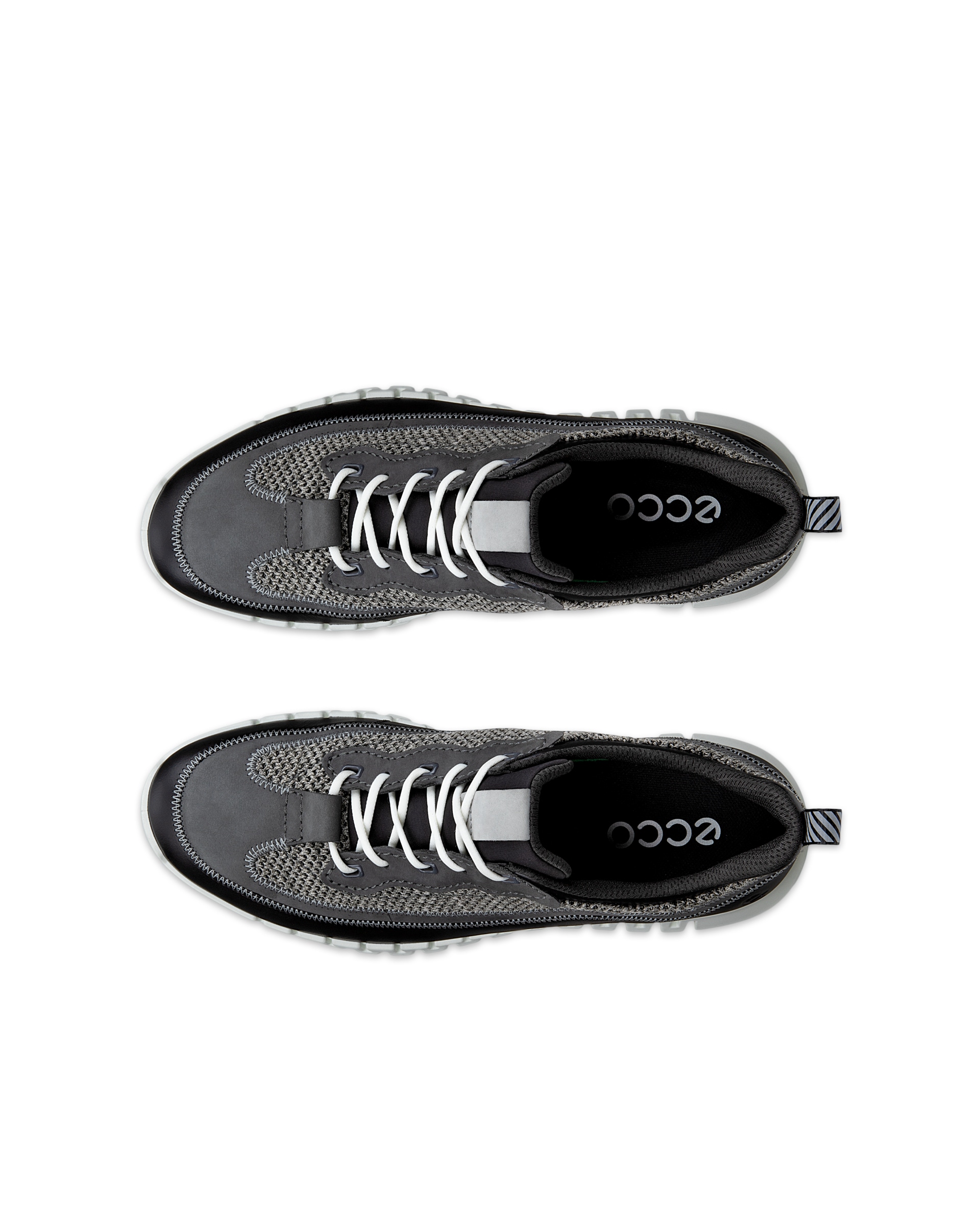 Pánské kožené tenisky ECCO® GRUUV - Černá - Top left pair