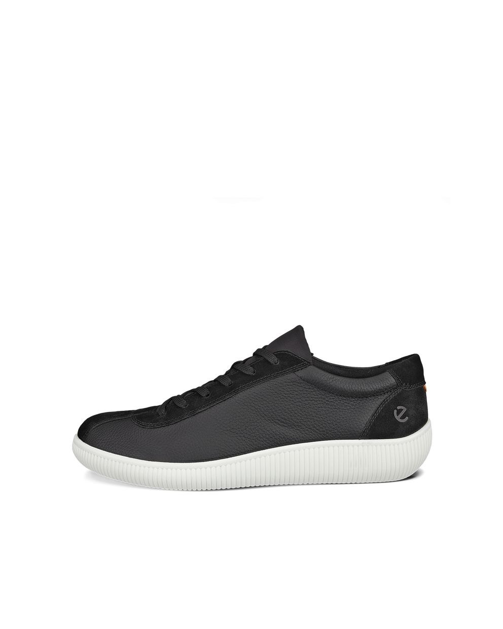 ECCO® Soft Zero baskets en cuir pour homme - Noir - Outside