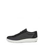 ECCO® Soft Zero baskets en cuir pour homme - Gris - Outside