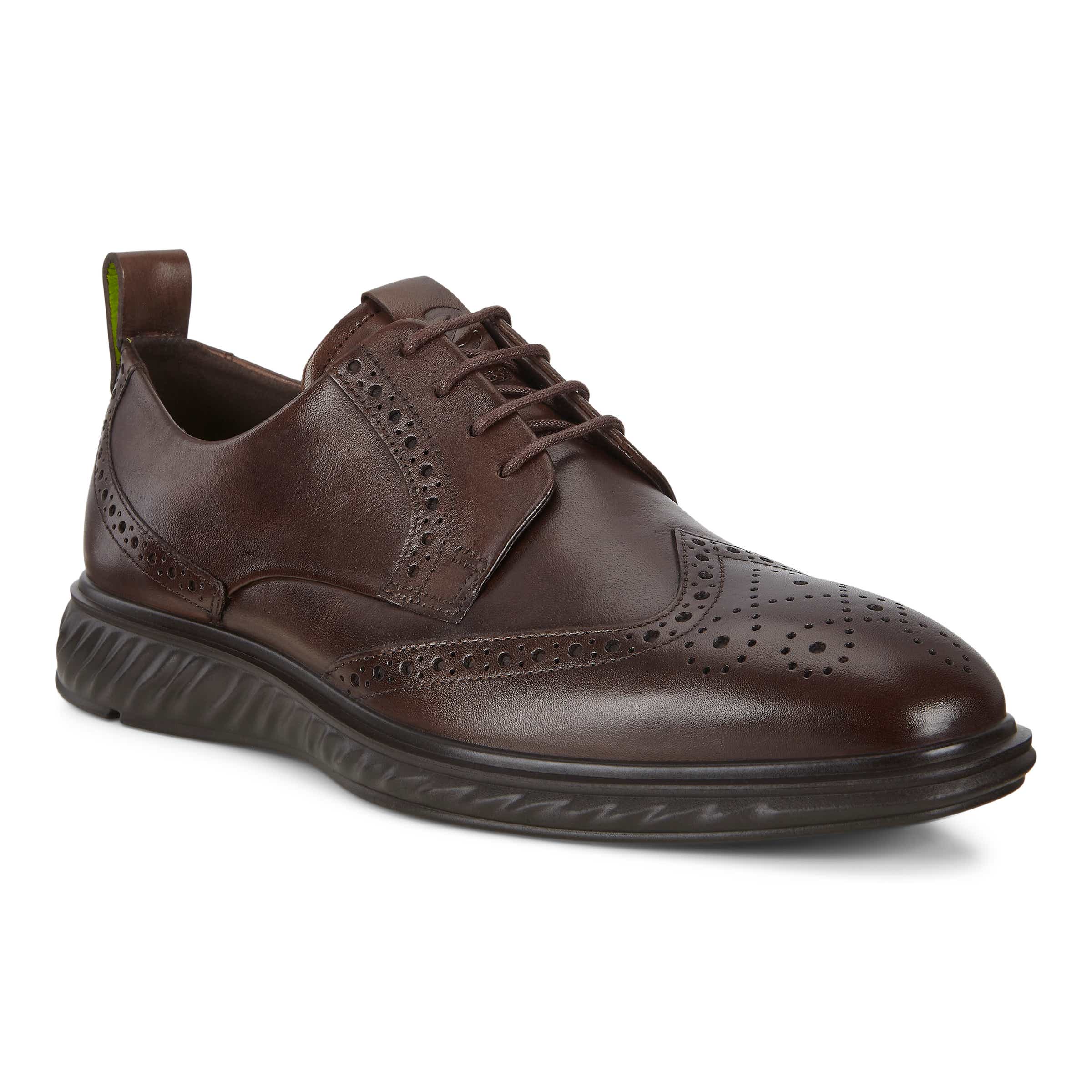 ECCO ST.1 Hybrid Lite メンズ レザーウィングチップダービーシューズ - Brown - Main