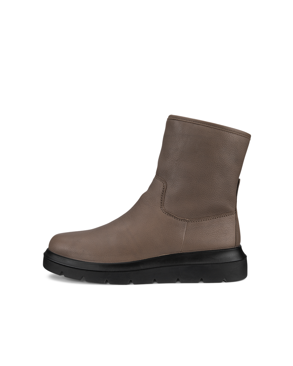 Botas de caña media de nobuk ECCO® Nouvelle para mujer - Gris - Outside