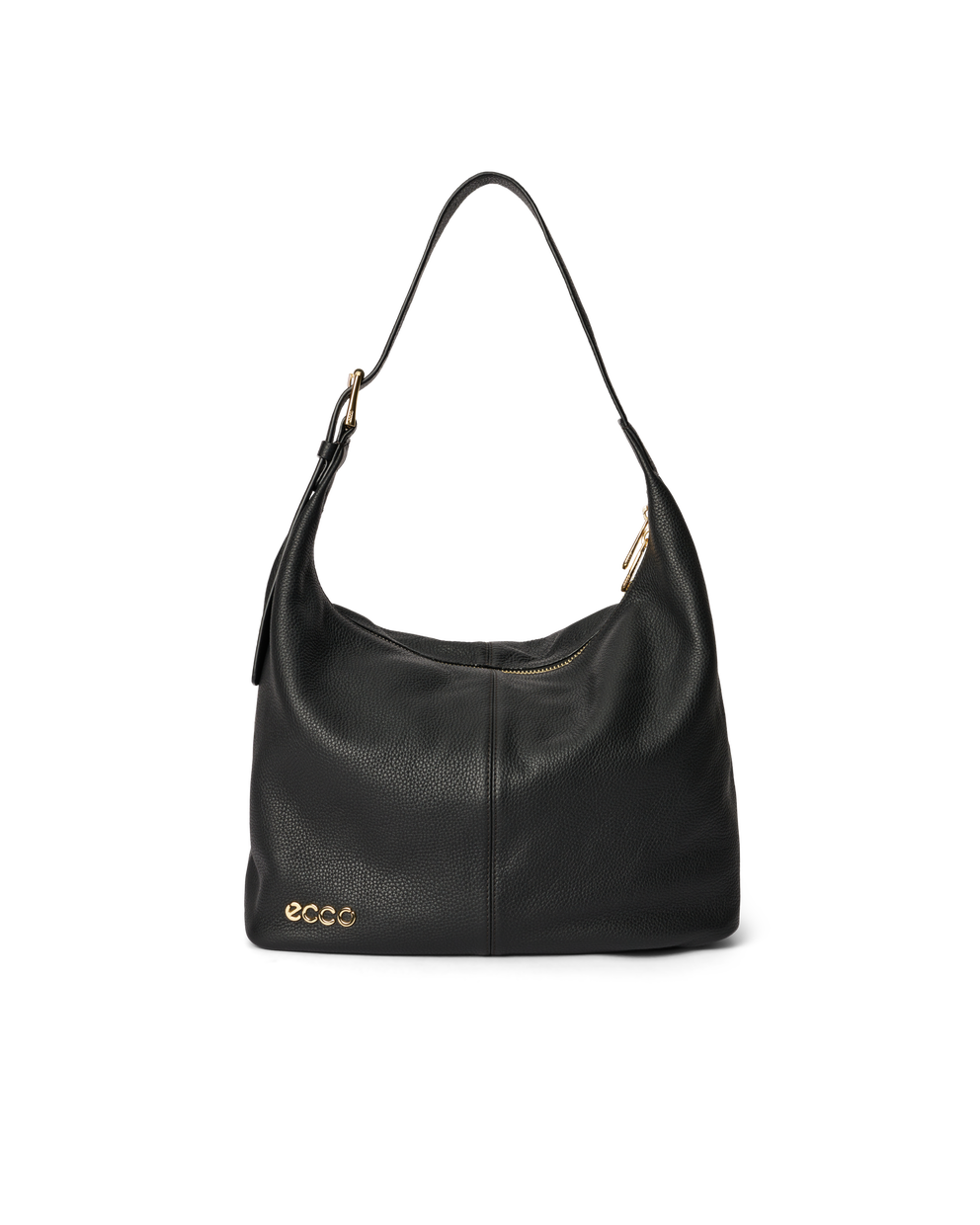 Bolso hobo de piel ECCO® Hobo - Negro - Main