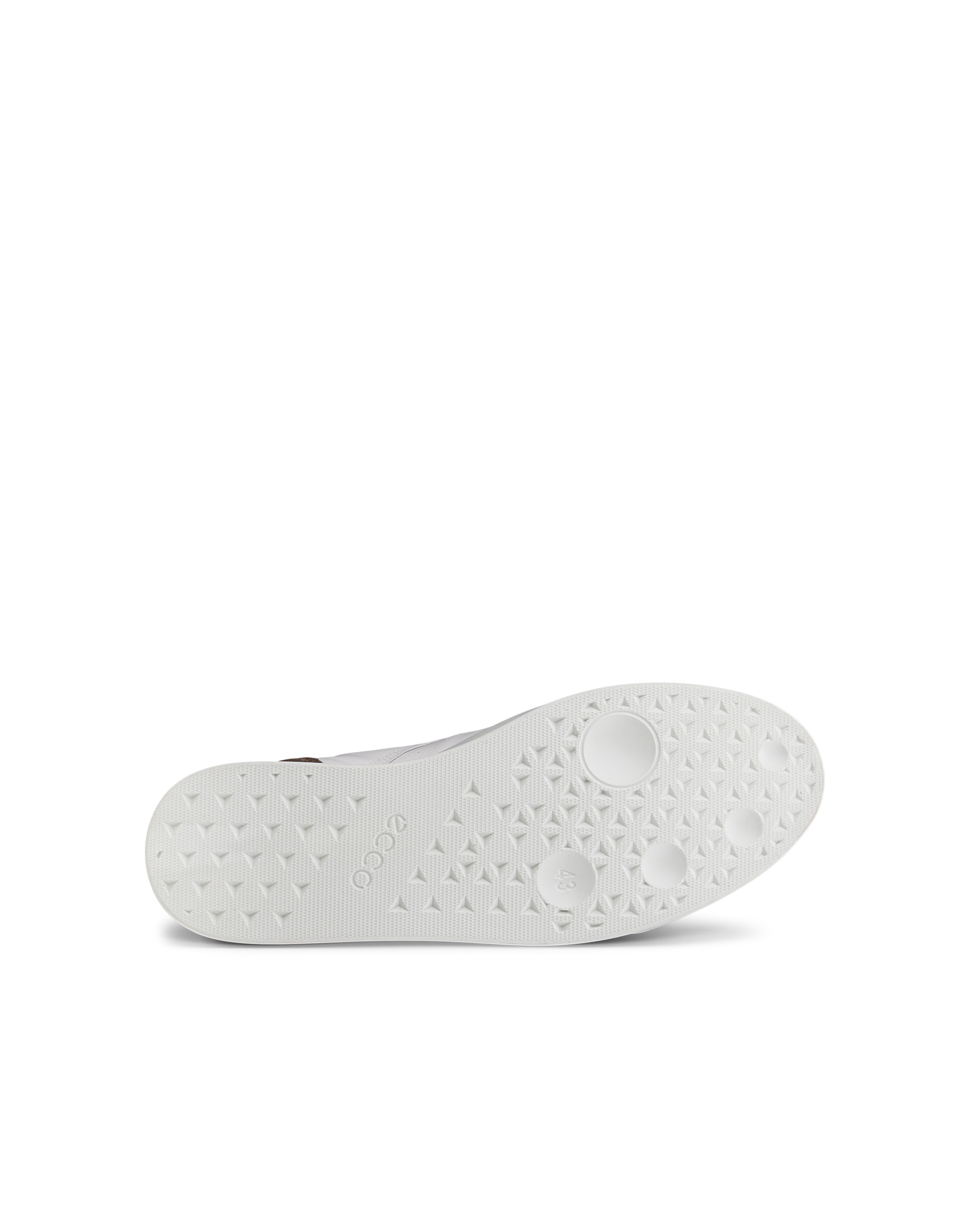 Men's ECCO® Street Lite Leather Sneaker - White - Sole