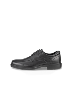 Men's ECCO® Helsinki 2 Nubuck Bike-Toe Derby Shoe - Black - Outside