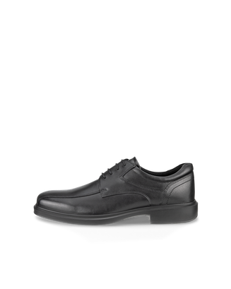 Men's ECCO® Helsinki 2 Leather Bike-Toe Derby Shoe - Black - Outside