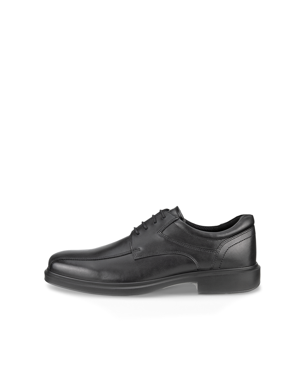 Men's ECCO® Helsinki 2 Leather Bike-Toe Derby Shoe - Black - Outside