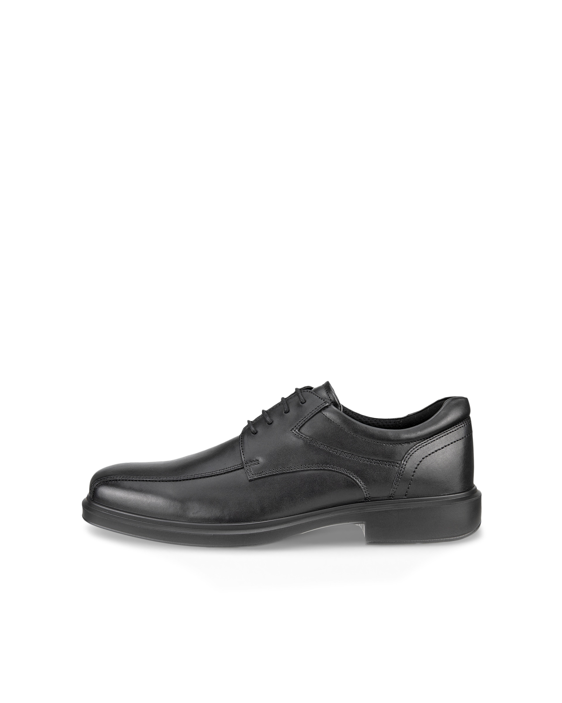 Men's ECCO® Helsinki 2 Leather Bike-Toe Derby Shoe - Black - Outside