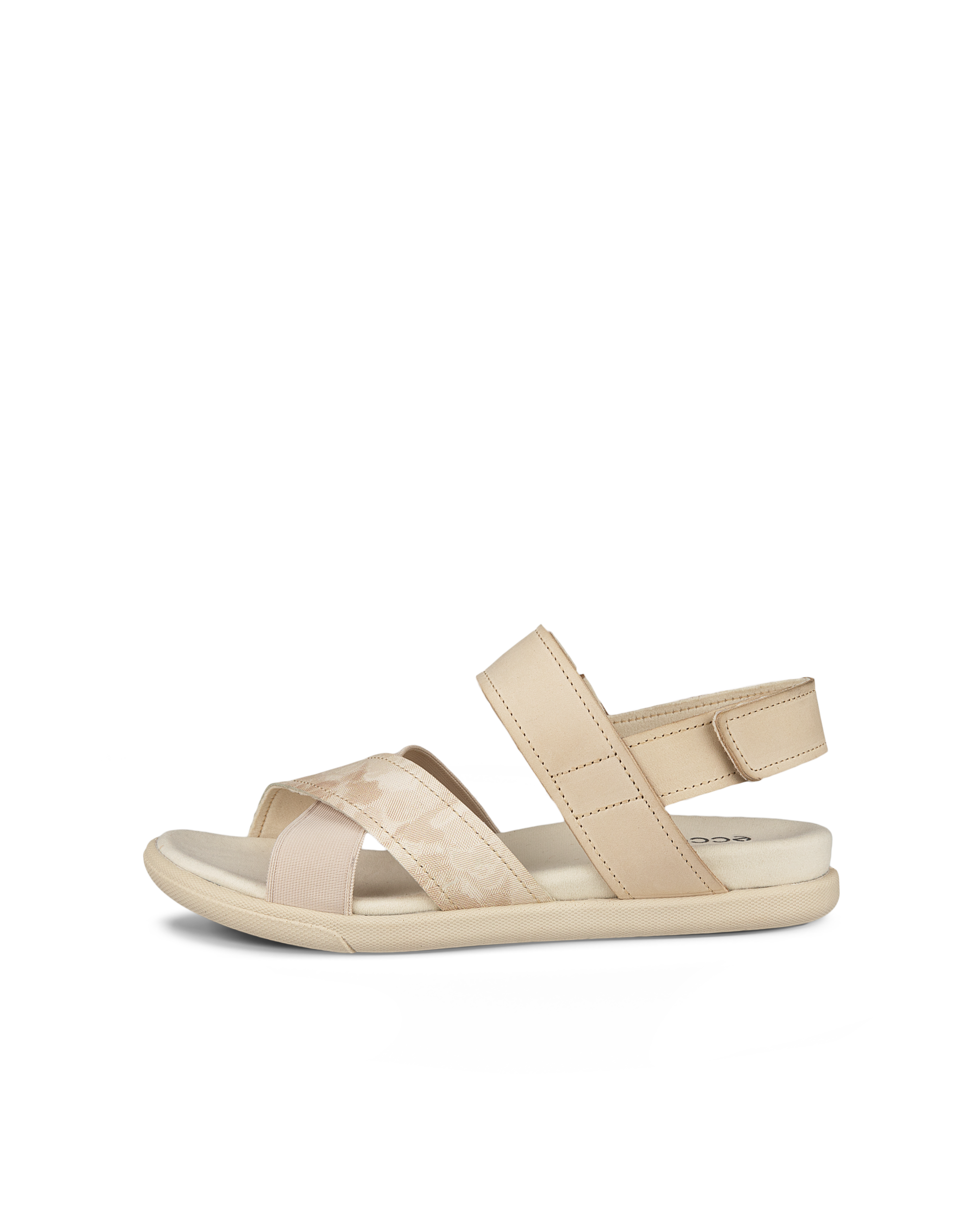 Women s ECCO Damara Brushed Nubuck Sandal Beige