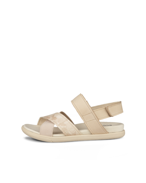 Women s ECCO Damara Brushed Nubuck Sandal Beige