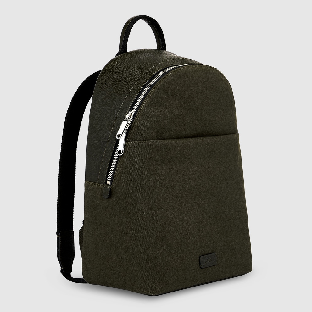 ECCO® Textureblock Leather Backpack - Green - Main