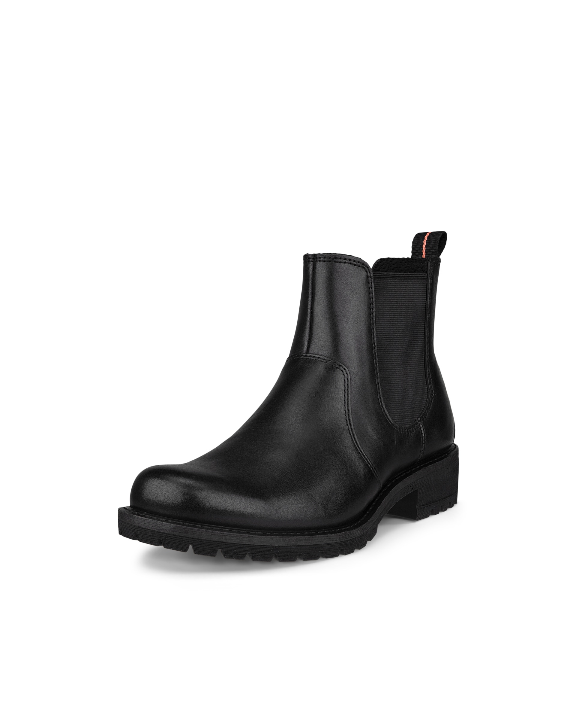 Women's ECCO® Elaina Leather Chelsea Boot - Black - Main