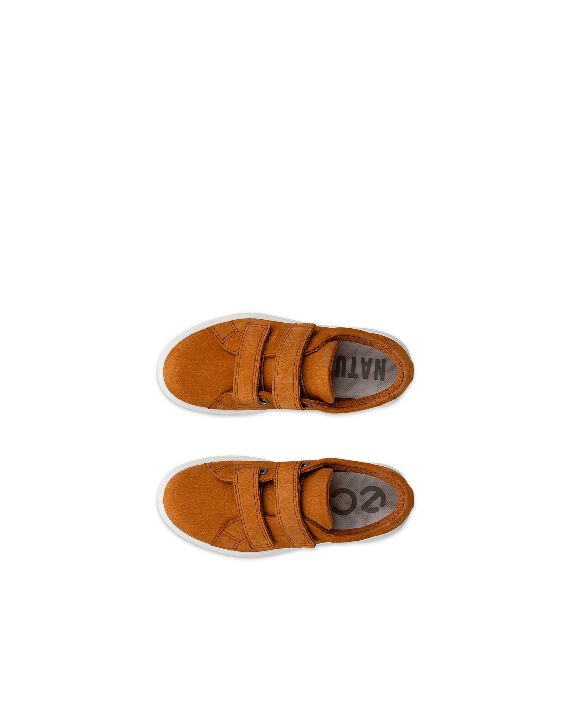 Dětské nubukové tenisky ECCO® SOFT 60 - Hnědá - Top left pair