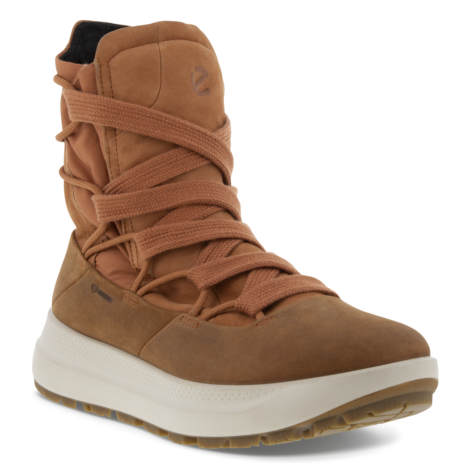 Women's ECCO® Solice Nubuck Gore-Tex Winter Boot - Brown - Main