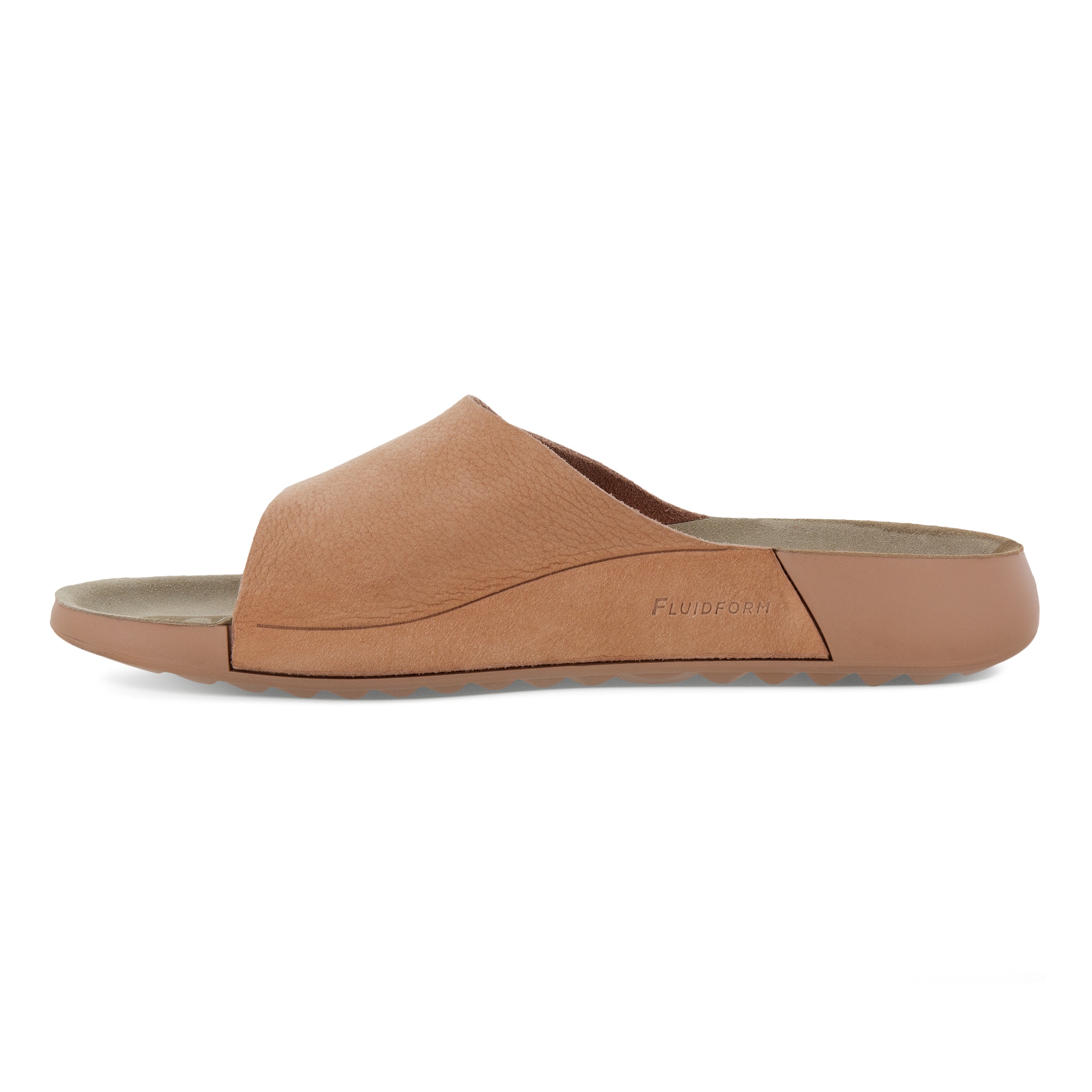 ECCO Women's Cozmo Slide Sandals - Brown - Inside