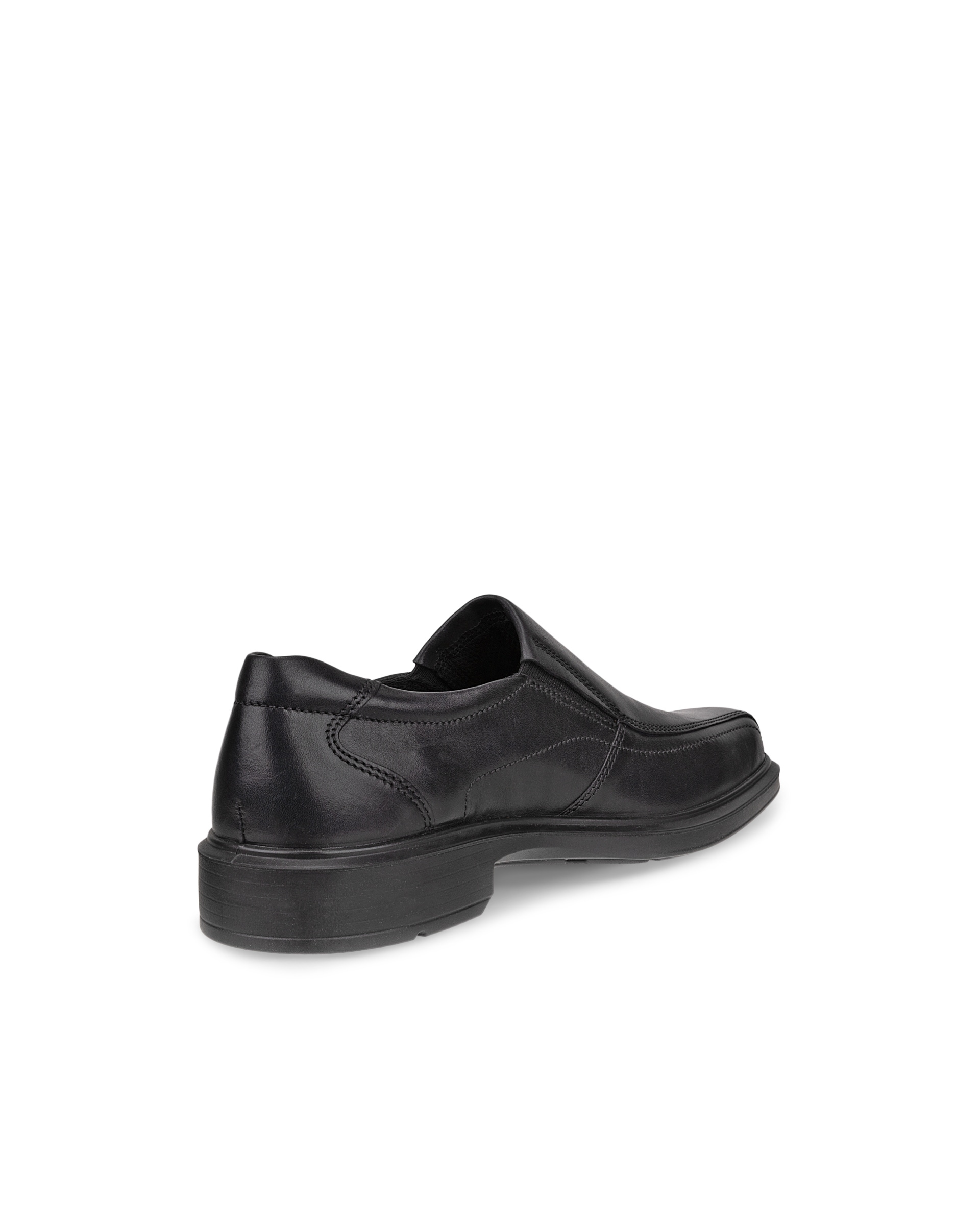 Men's ECCO® Helsinki Classic Leather Slip-On - Black - Back