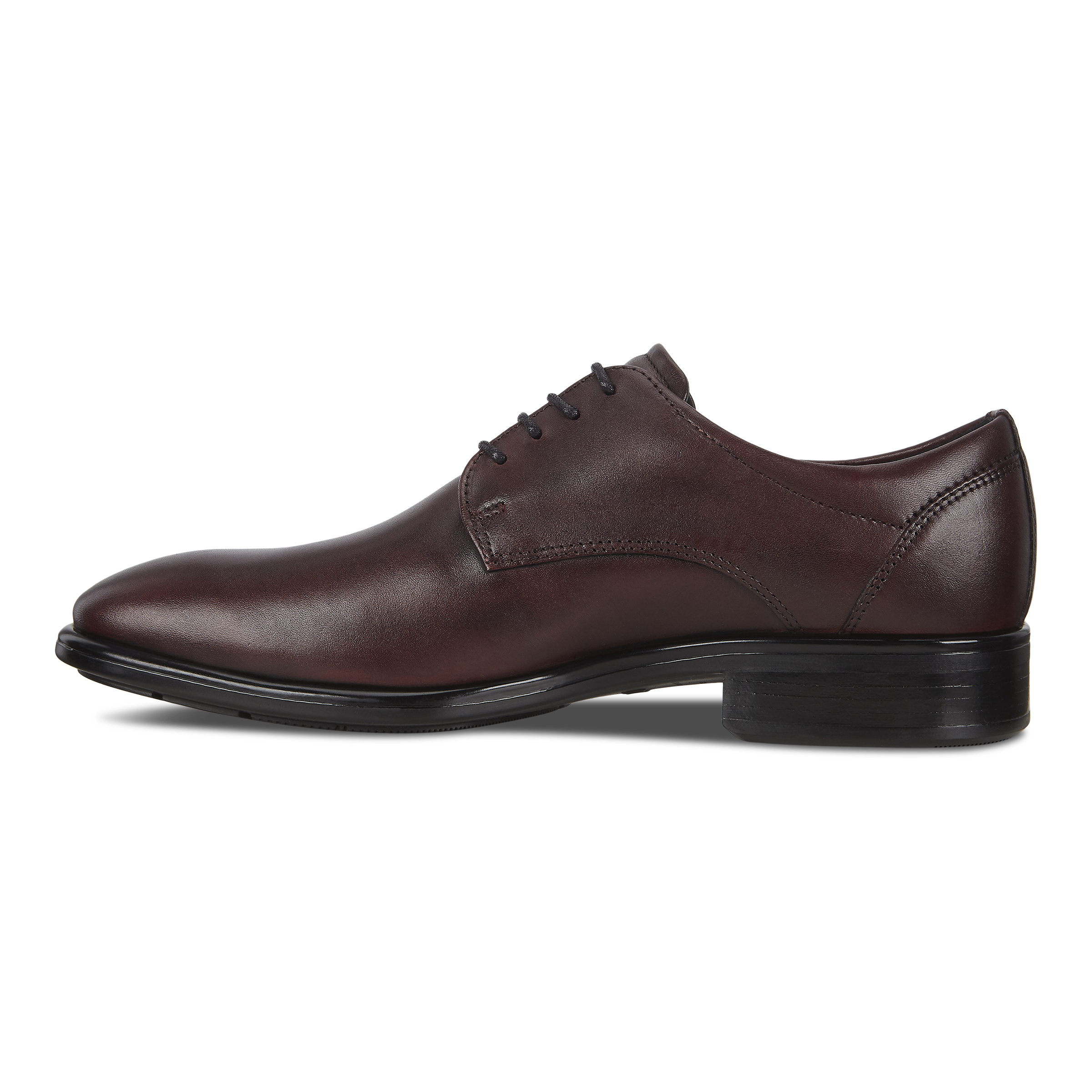 Men's ECCO® Citytray Leather Derby Shoe | Black