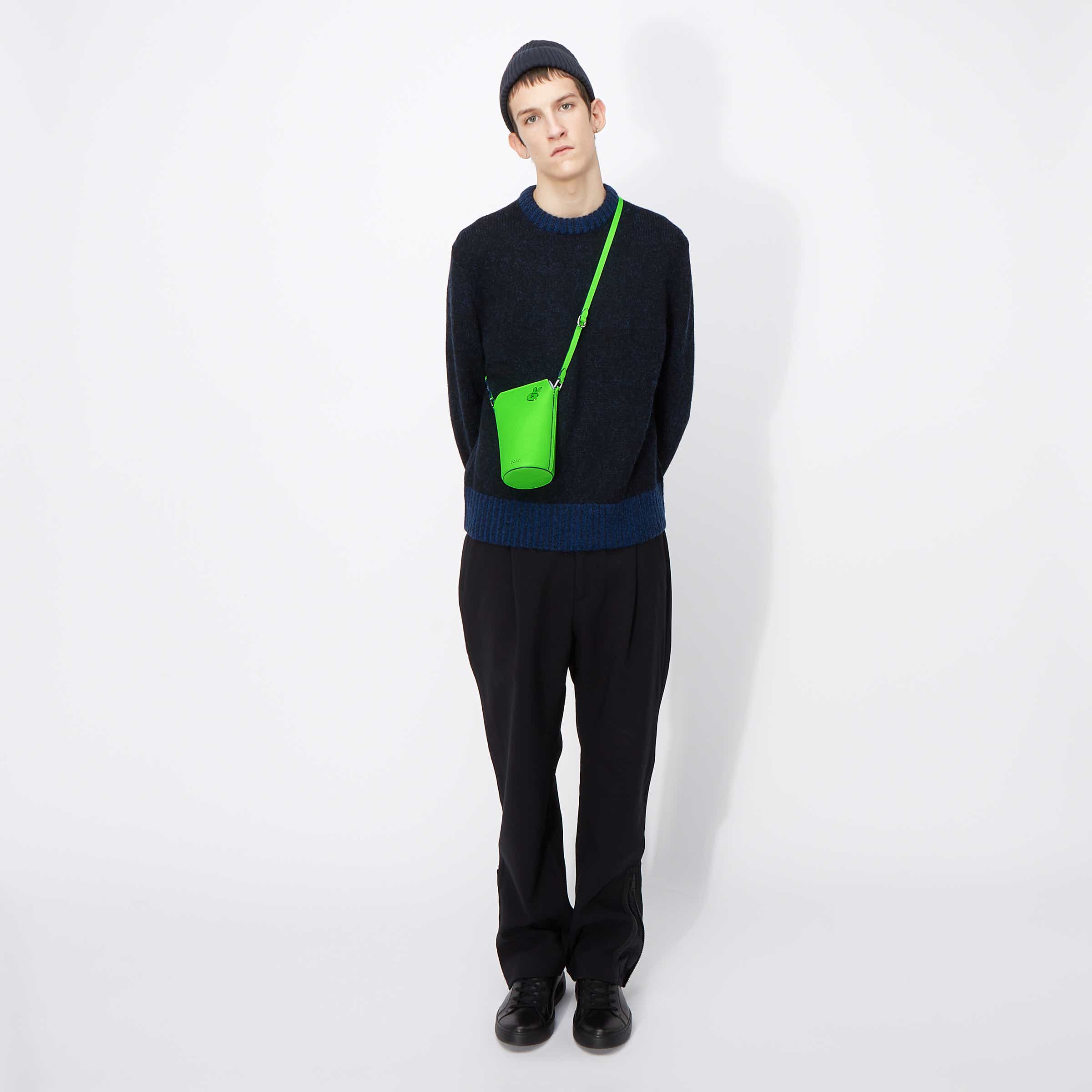 ECCO® Pot Cool Sign Leather Crossbody Bag | Green