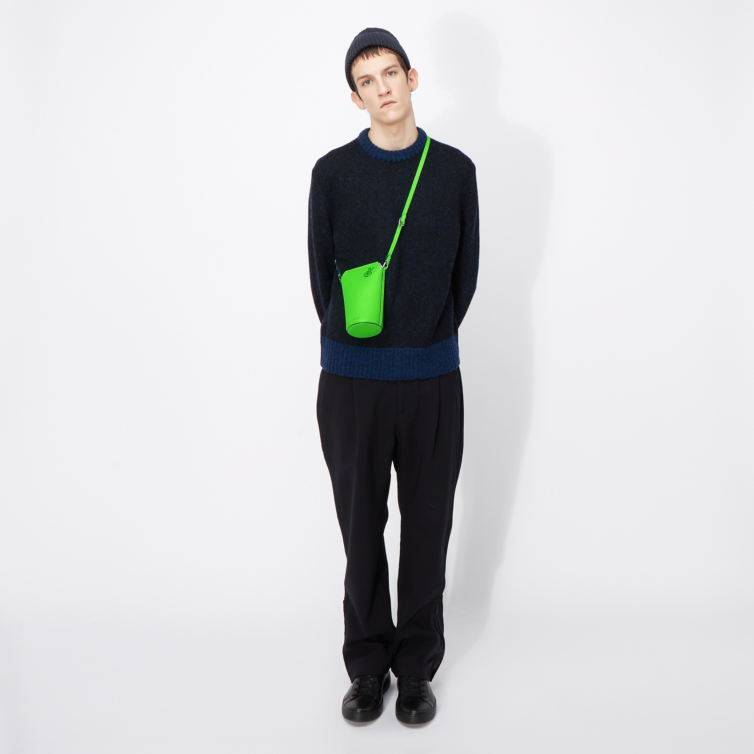 ECCO® Pot Cool Sign Leather Crossbody Bag | Green