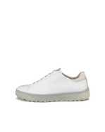 ECCO® Golf Tray chaussure de golf en cuir pour femme - Blanc - Outside