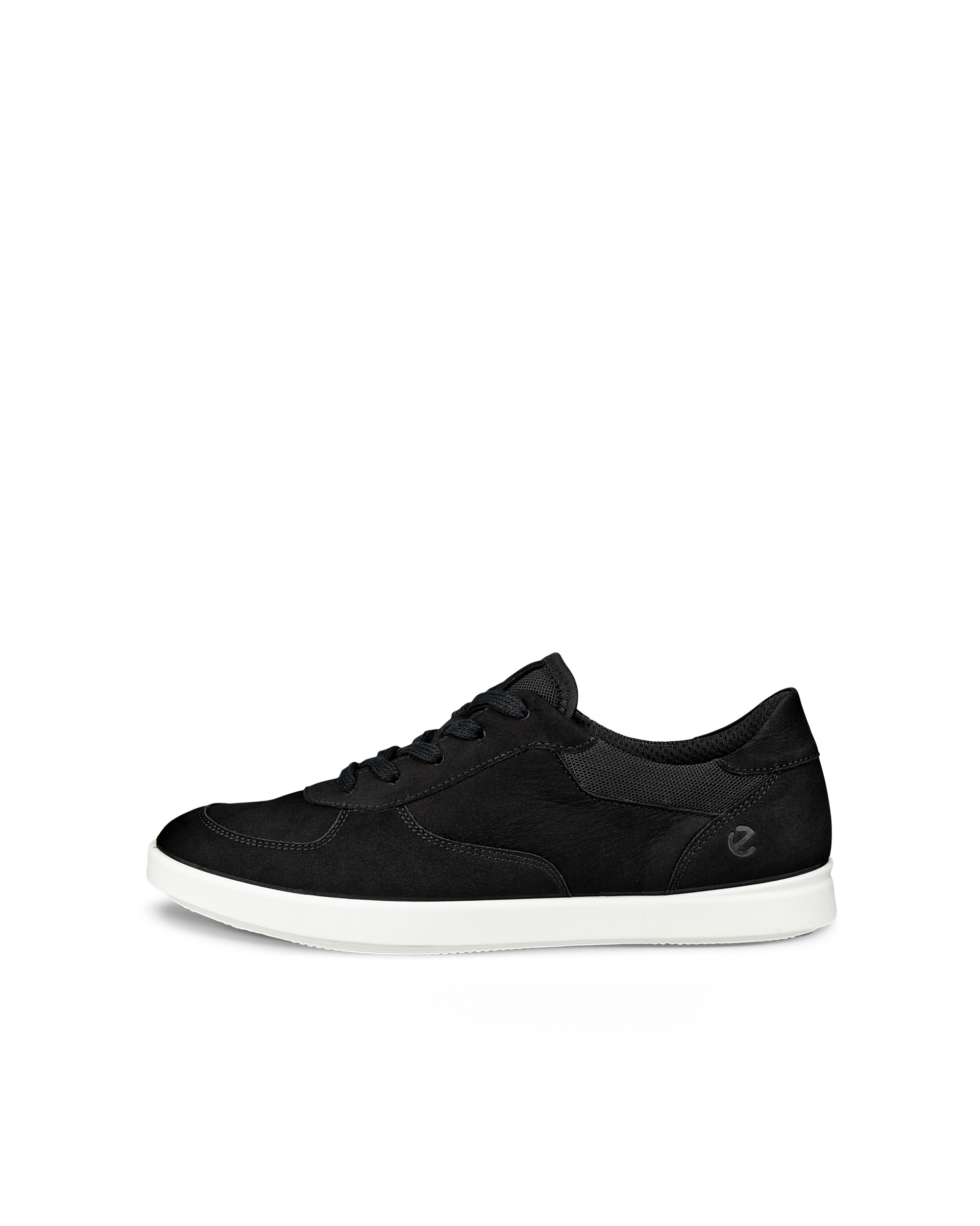 Women's ECCO® Leisure Nubuck Walking Shoe - Black - Outside