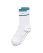 Unisex ECCO® Retro Mid-Cut Sock - White - Main