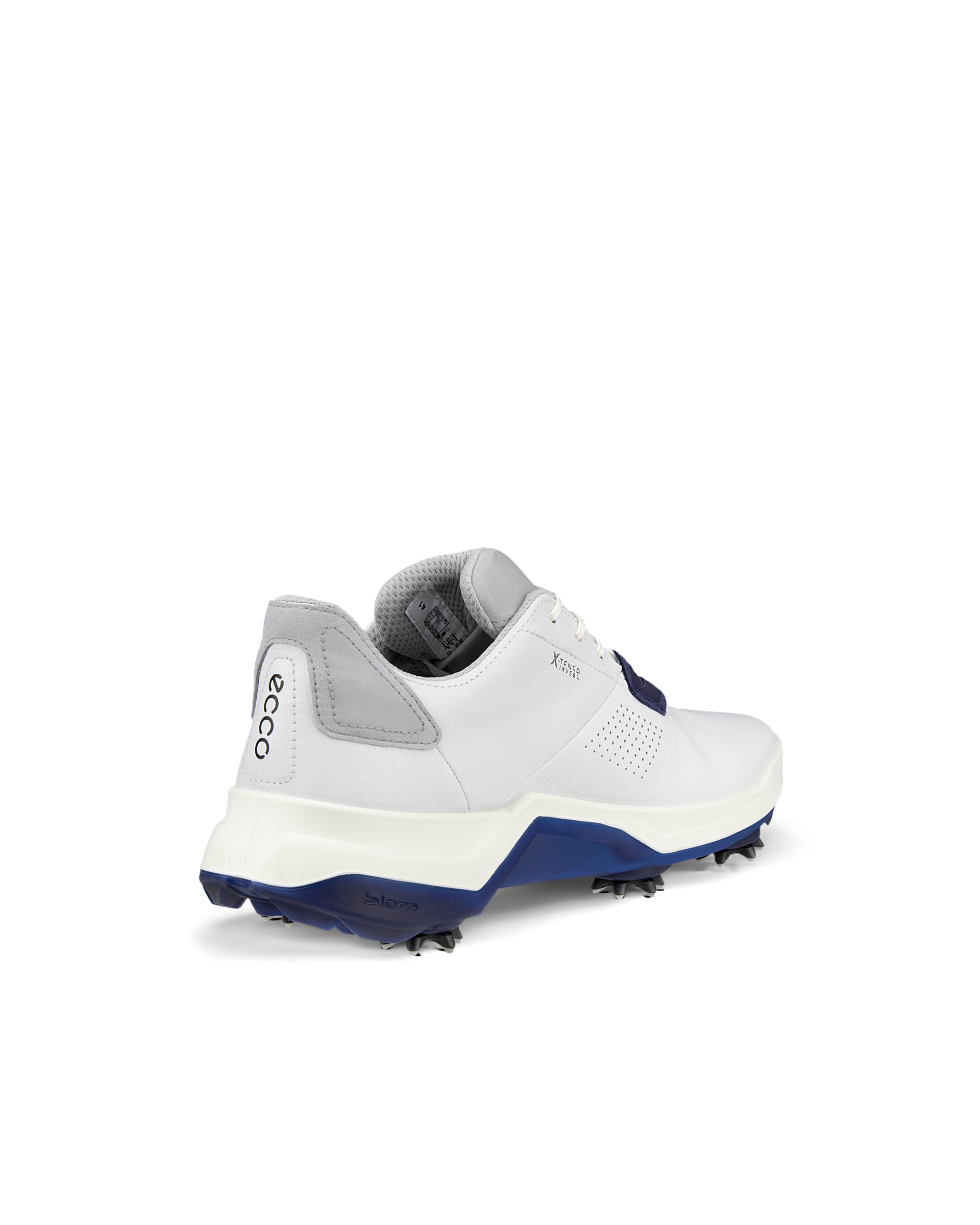 Men's ECCO® Golf BIOM G5 Leather Gore-Tex Spikes Shoe - White - Back