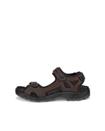 Men's ECCO® Offroad Nubuck Hiking Sandal - Brown - Outside