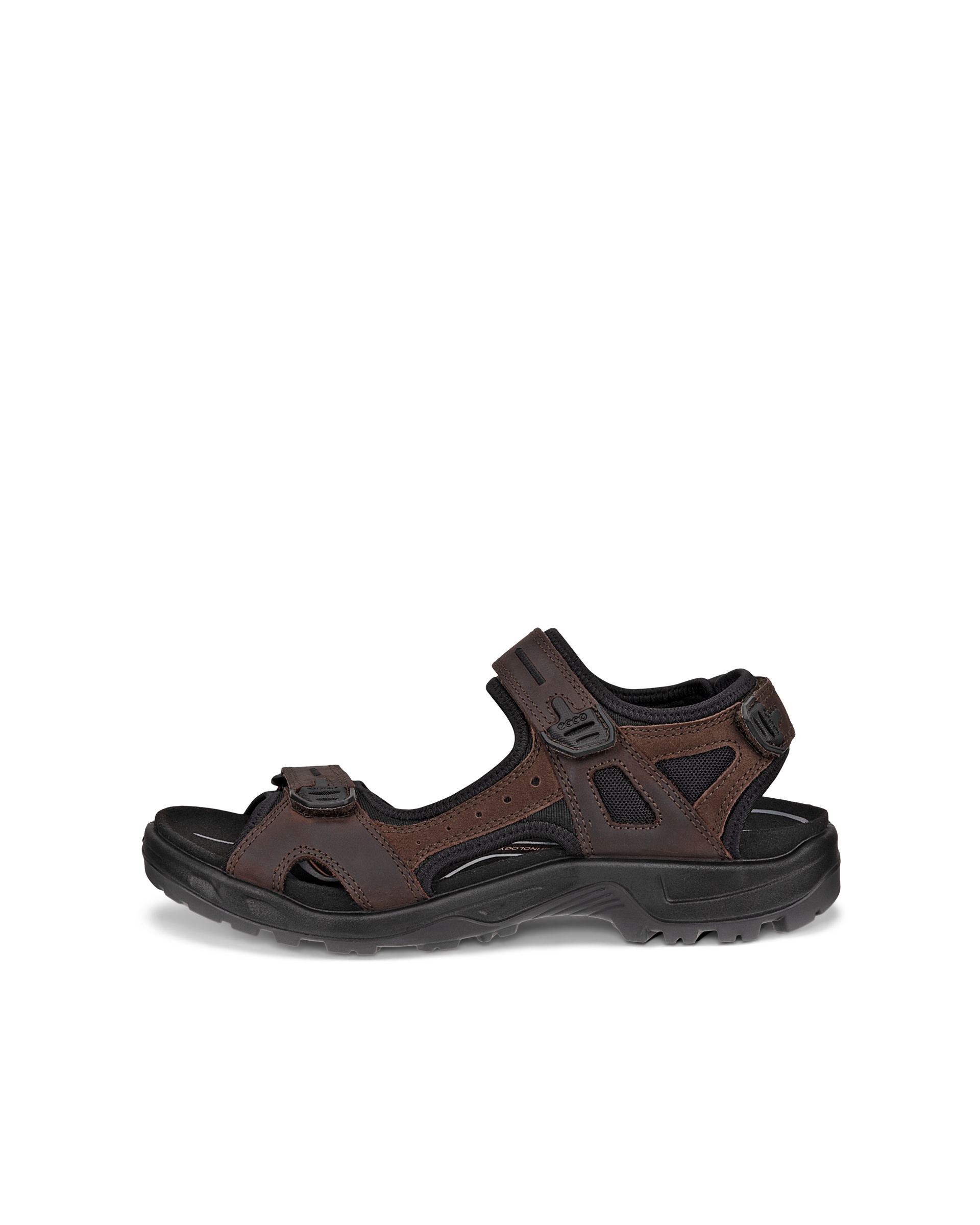 Men's ECCO® Offroad Nubuck Hiking Sandal - Brown - Outside