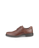 Men's ECCO® Helsinki 2 Nubuck Bike-Toe Derby Shoe - Brown - Outside