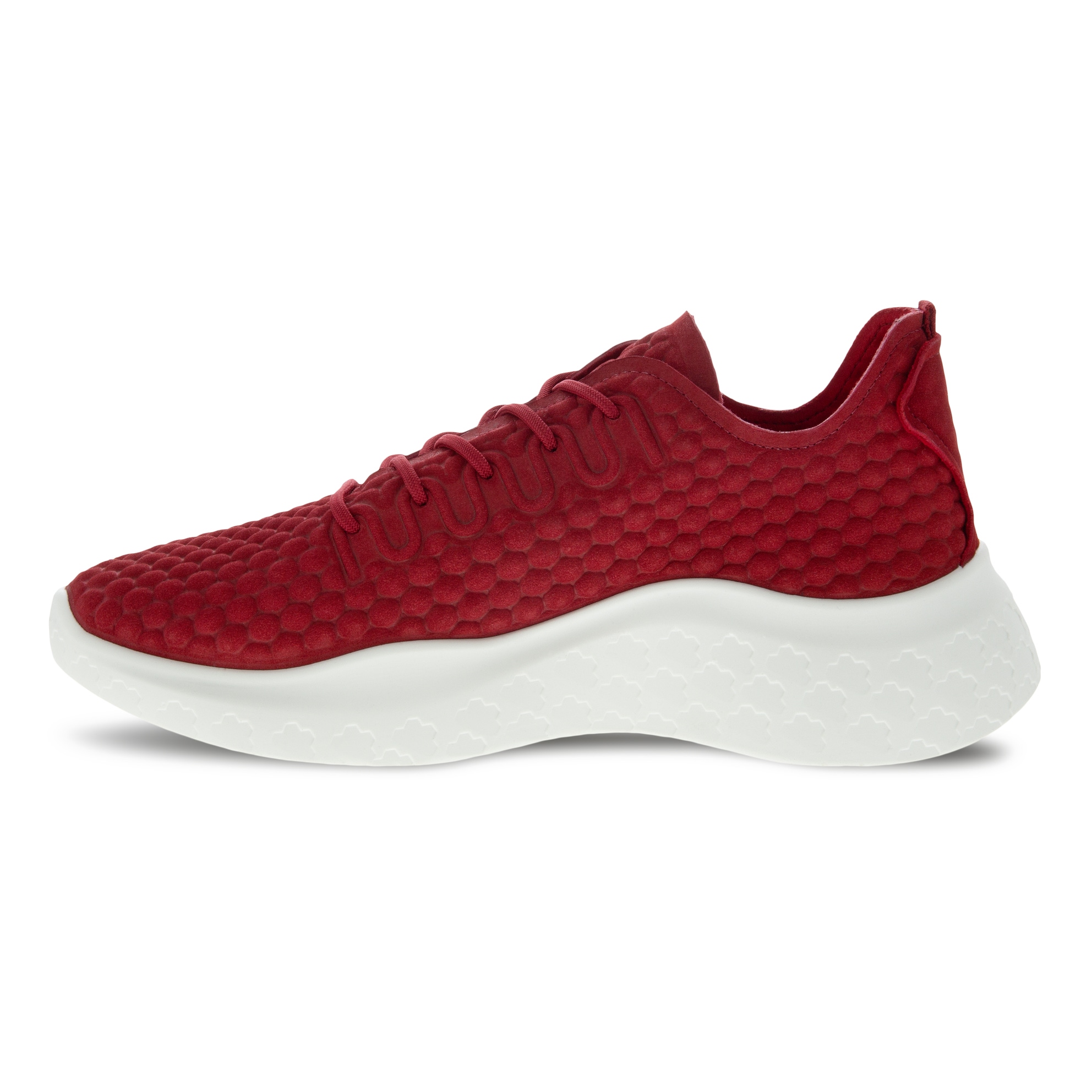 Women's ECCO® Therap Nubuck Sneaker - Red - Inside