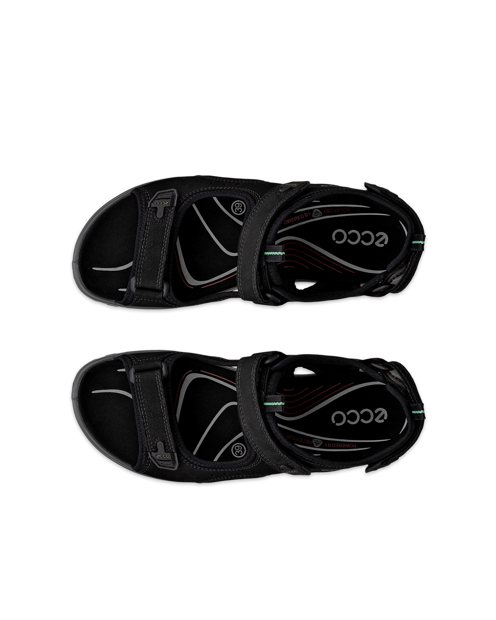 ECCO® Offroad nubuknahast matkasandaalid naistele - Must - Top left pair