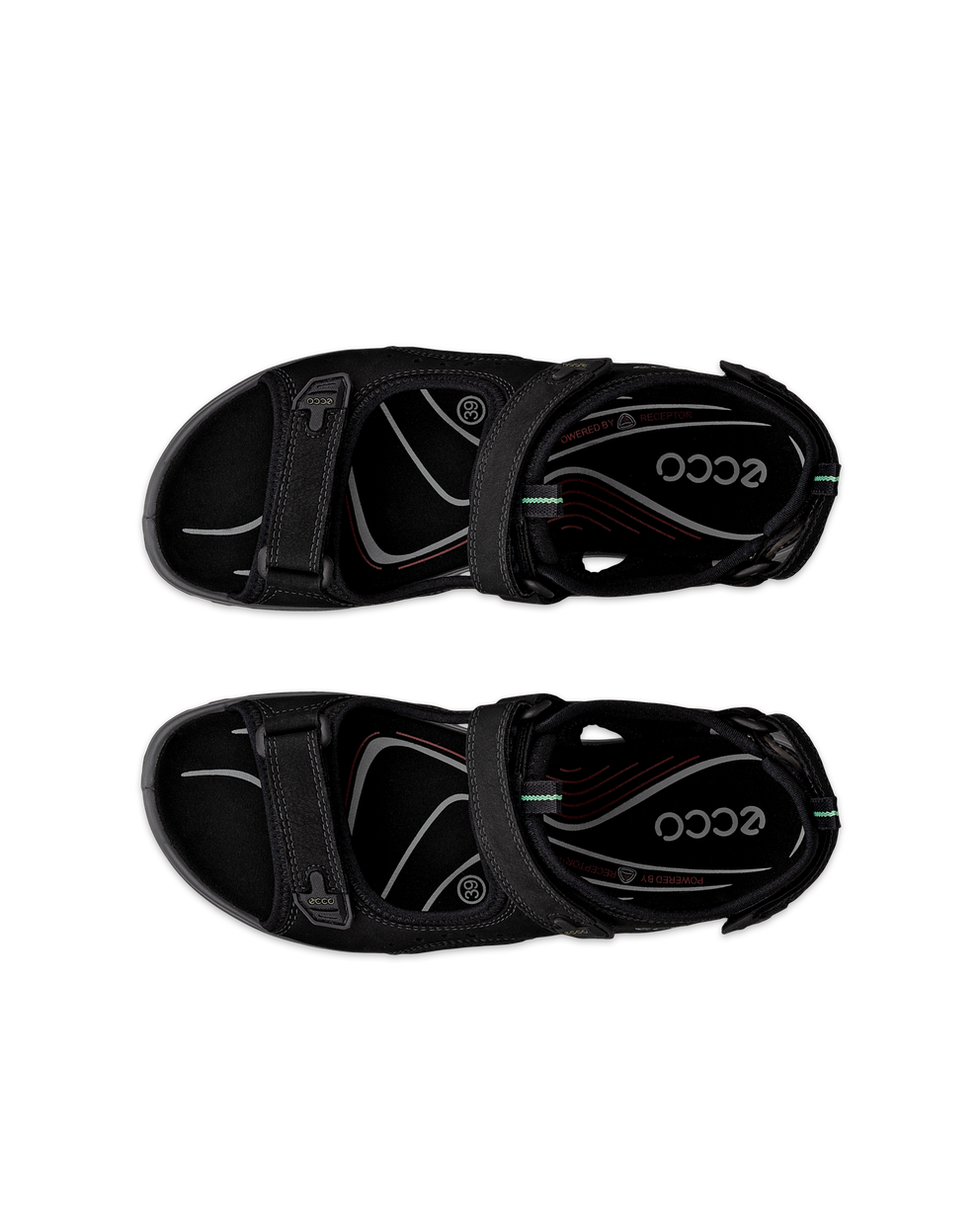 ECCO® Offroad nubuknahast matkasandaalid naistele - Must - Top left pair