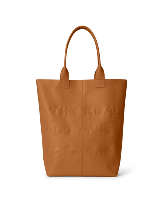 ECCO® Tote Leather Tote Bag - Orange - Main