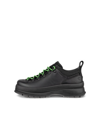 Men's ECCO® Track 30 Leather Waterproof Shoe - Black - Outside