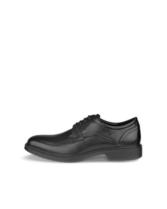 ECCO Men Lisbon Plain Toe Derby Shoes - Black - Outside