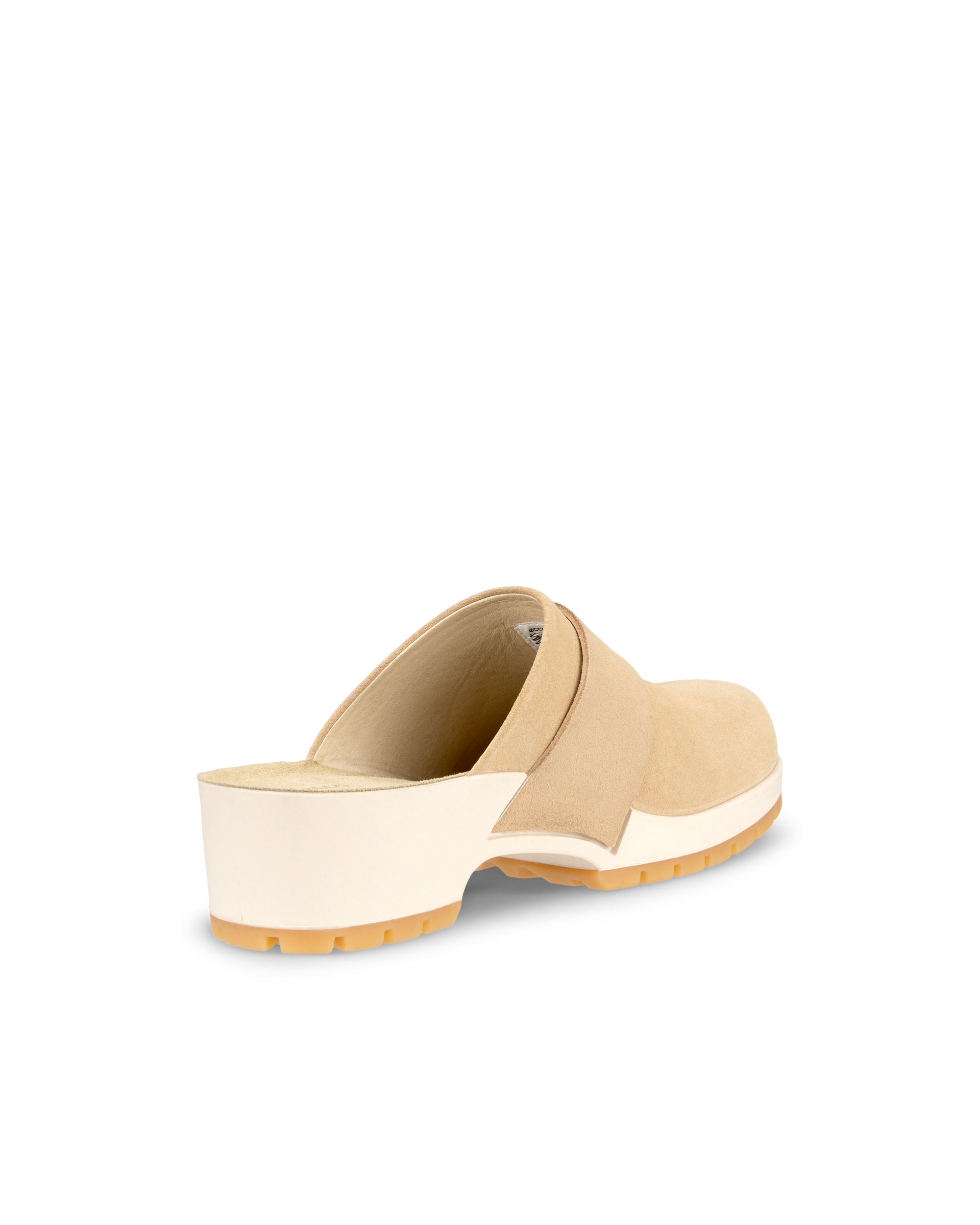 여성용 ECCO Comfort Clog 스웨이드 클로그 - Beige - Back