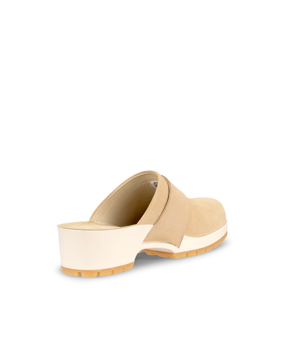 여성용 ECCO Comfort Clog 스웨이드 클로그 - Beige - Back