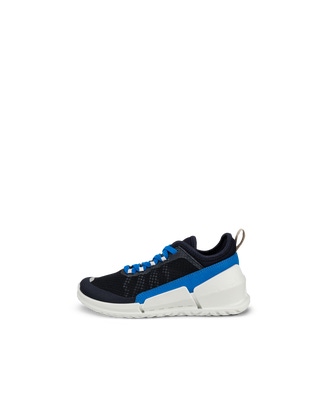 Boys' ECCO® Biom K1 Textile Sneaker - Blue - Outside