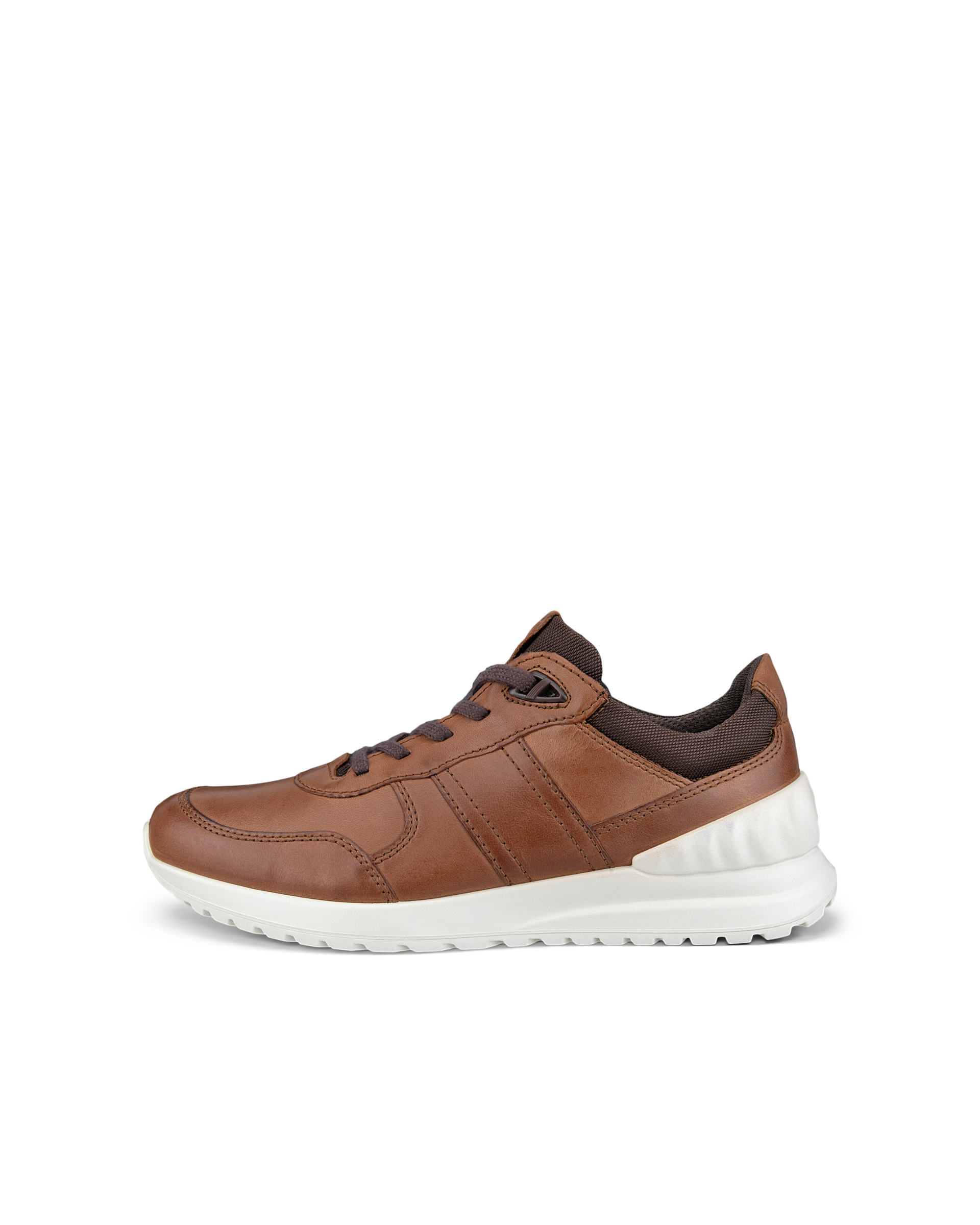 Men's ECCO® Astir Lite Leather Sneaker - Brown - Outside