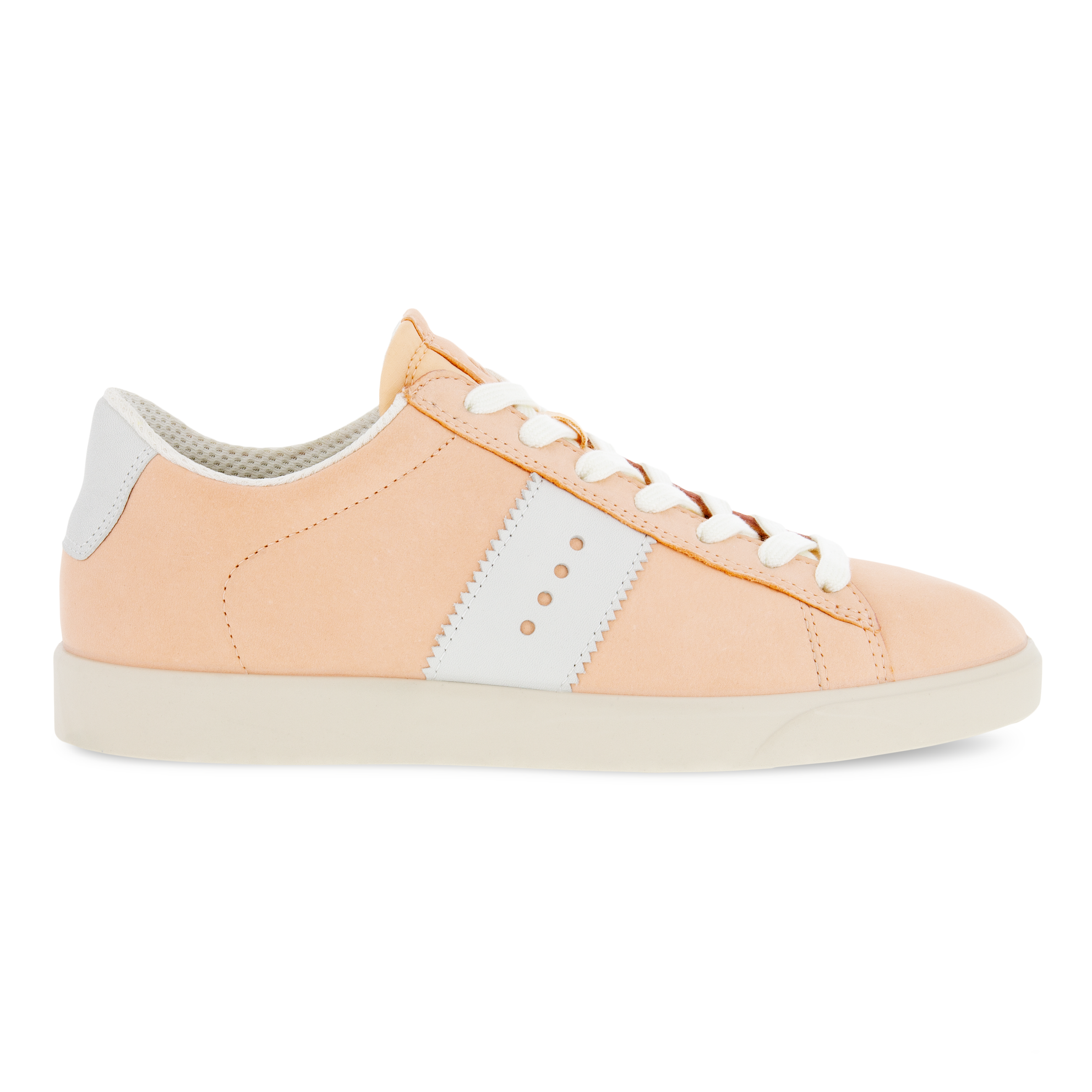 Women's ECCO® Street Lite Leather Sneaker - White - Outside