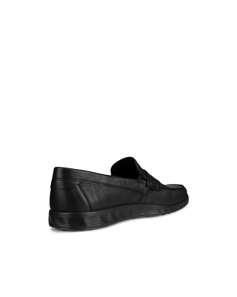 ECCO® S Lite mocassins en cuir pour homme - Noir - Back